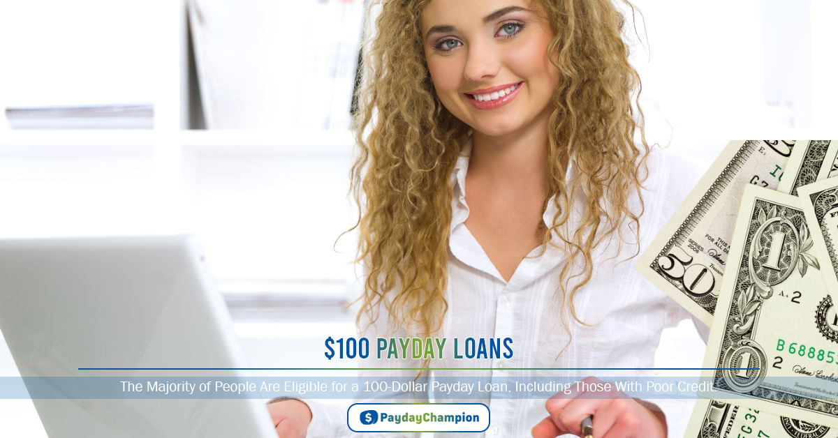 $100 Loans Online | Direct Lenders | No Credit Checks & Bad Credit