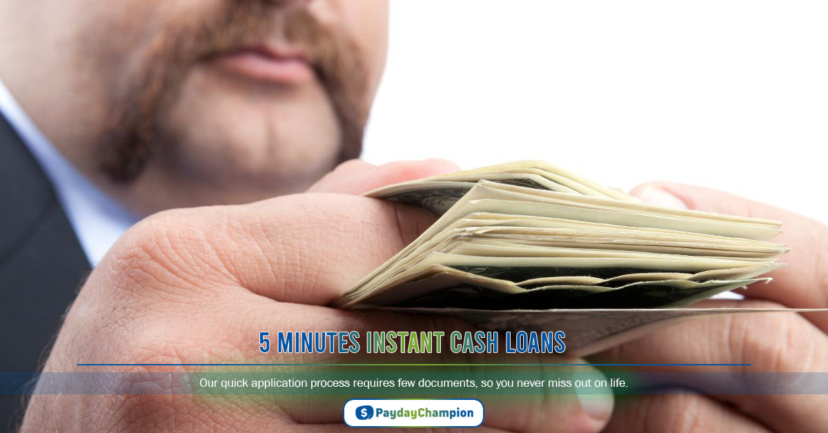 5 Minutes Instant Cash Loans: Quick Same Day Loans