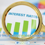 PRO Magnifying glass and calculator on interest rates graph